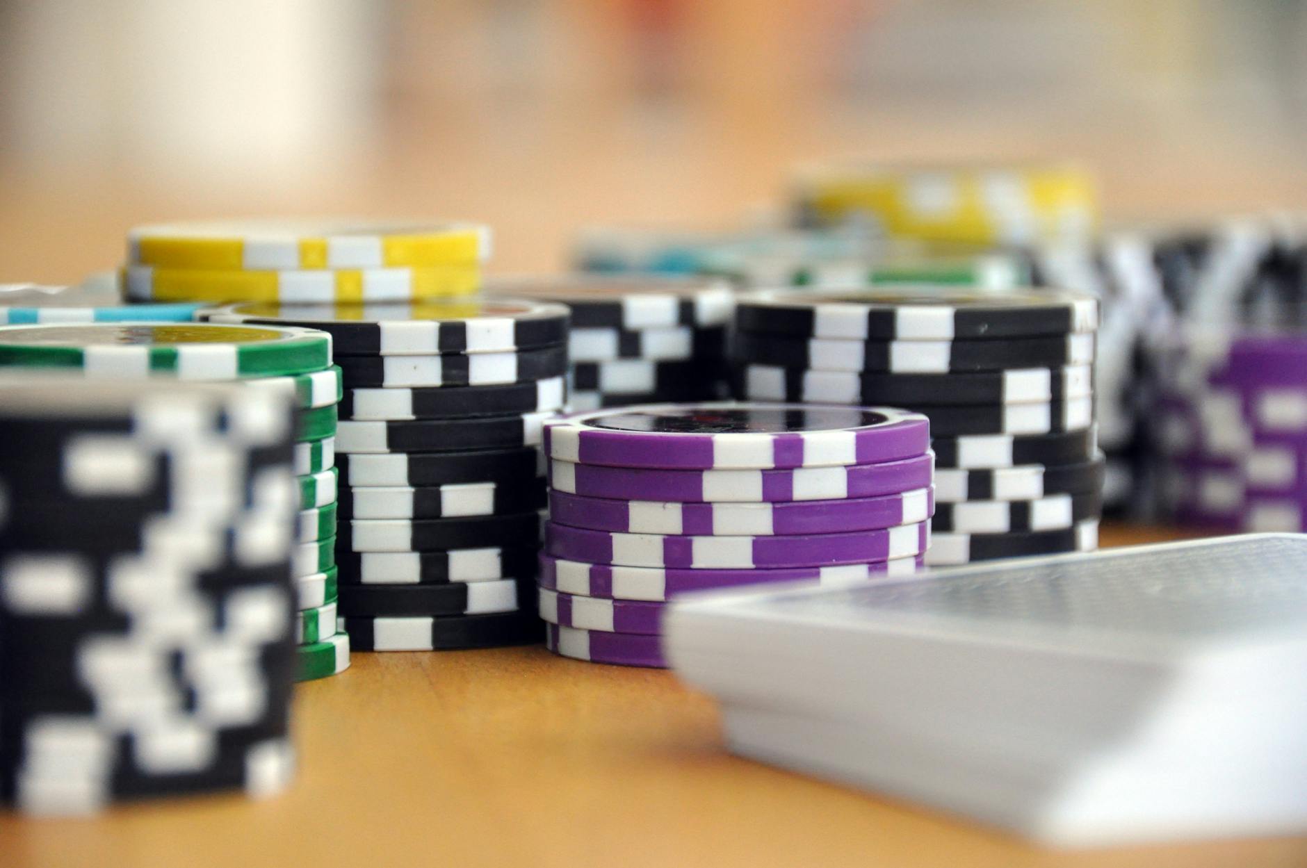 Poker cards and casino game features